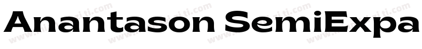 Anantason SemiExpanded Bold字体转换
